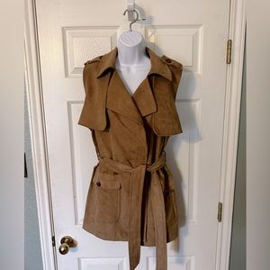 EXPRESS suede like vest, size M